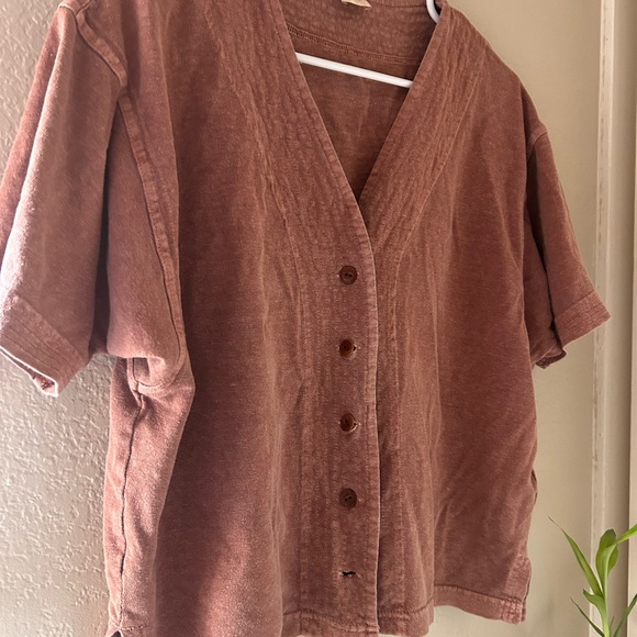 Poetry Rust Button-Up Cardigan - Picture 2 of 4